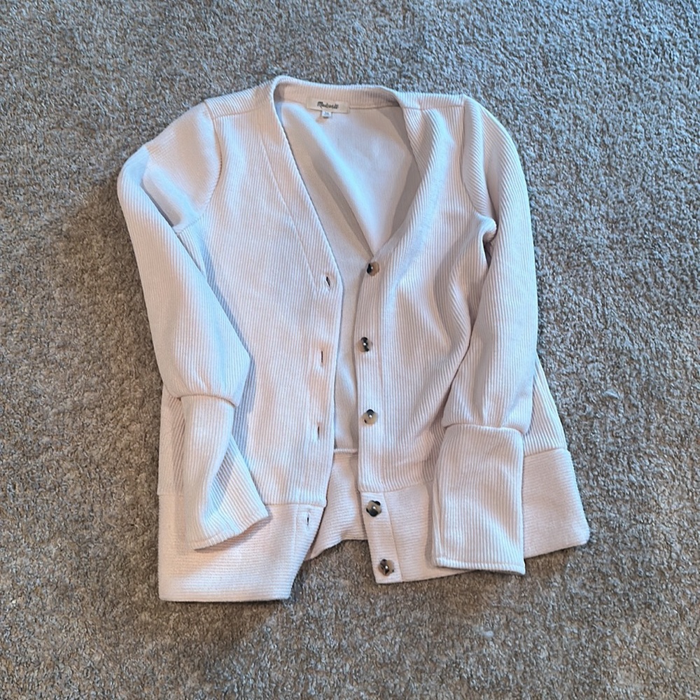 Madewell cream cardigan XS